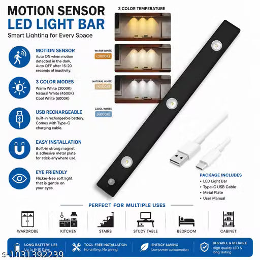 MOTION SENSOR LIGHT FOR CABINET