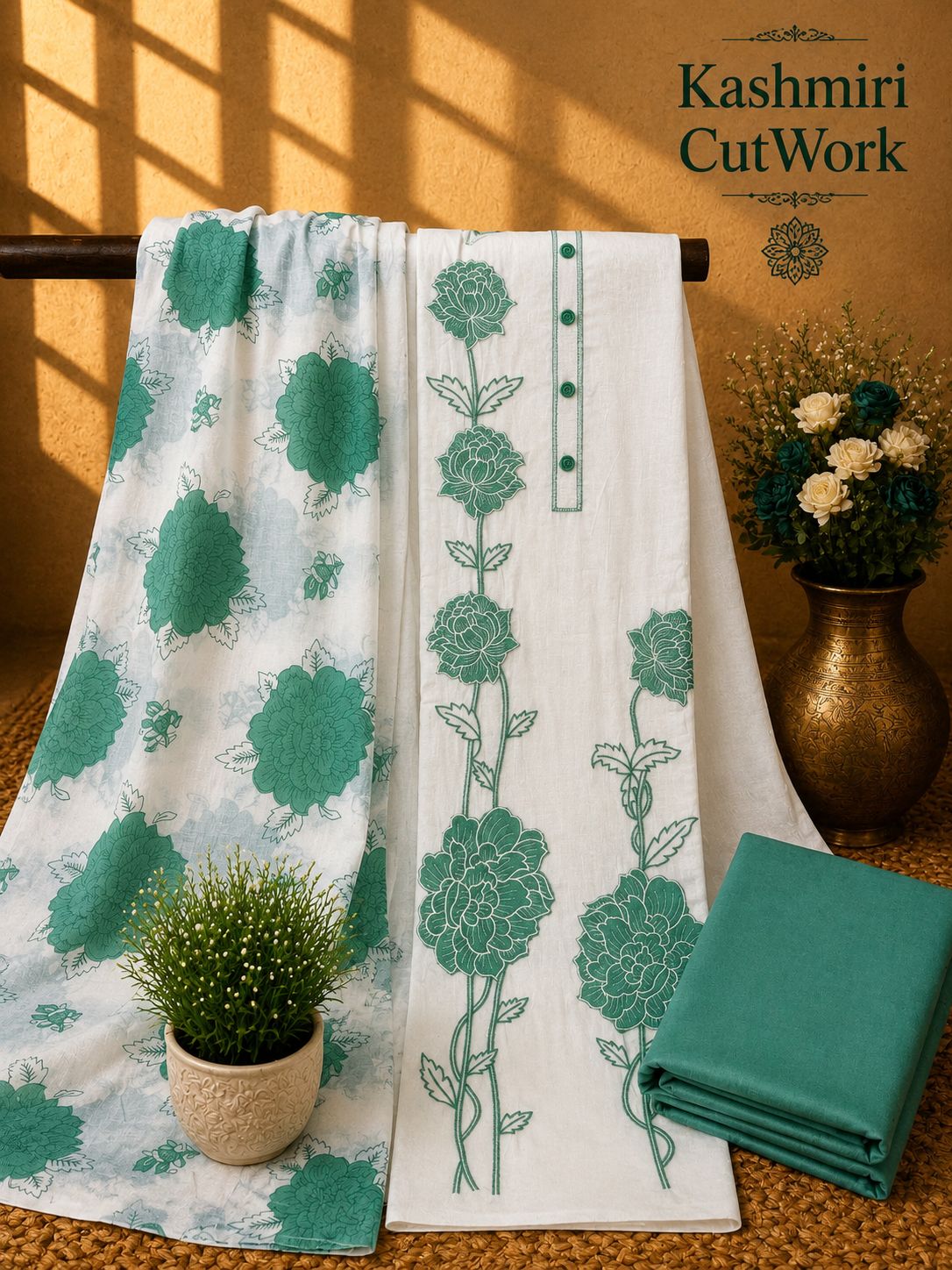 CUTWORK COTTON SALWAR SUIT