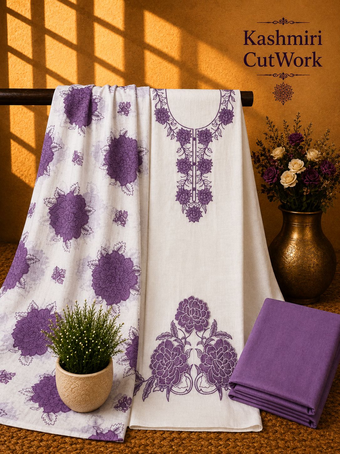 CUTWORK COTTON SALWAR SUIT