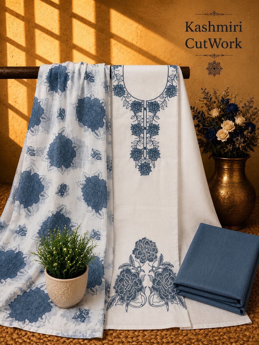 CUTWORK COTTON SALWAR SUIT