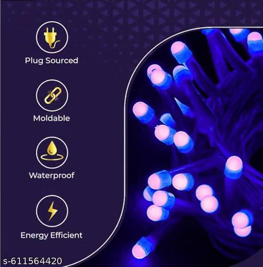 Blue colour 40 LED Decorative Pixel String Light